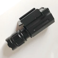 Тактический портативный выдвижной фонарик из алюминиевого сплава 200 люмен светодиодный оружейный фонарик охотничий фонарь с 20 мм рельсовым креплением