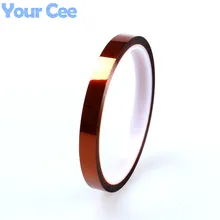 8mm x 33m High Temperature Resistant Tape Heat Dedicated Tape Polyimide Tape for BGA PCB SMT 3D Printer Up to 250 Celsius