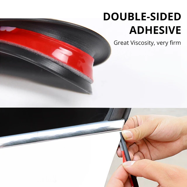 Partol 5M Universal Car Door Edge Guards Trim Molding Protection Strip Scratch Protector For Toyota Audi Suzuki Kia Car Styling