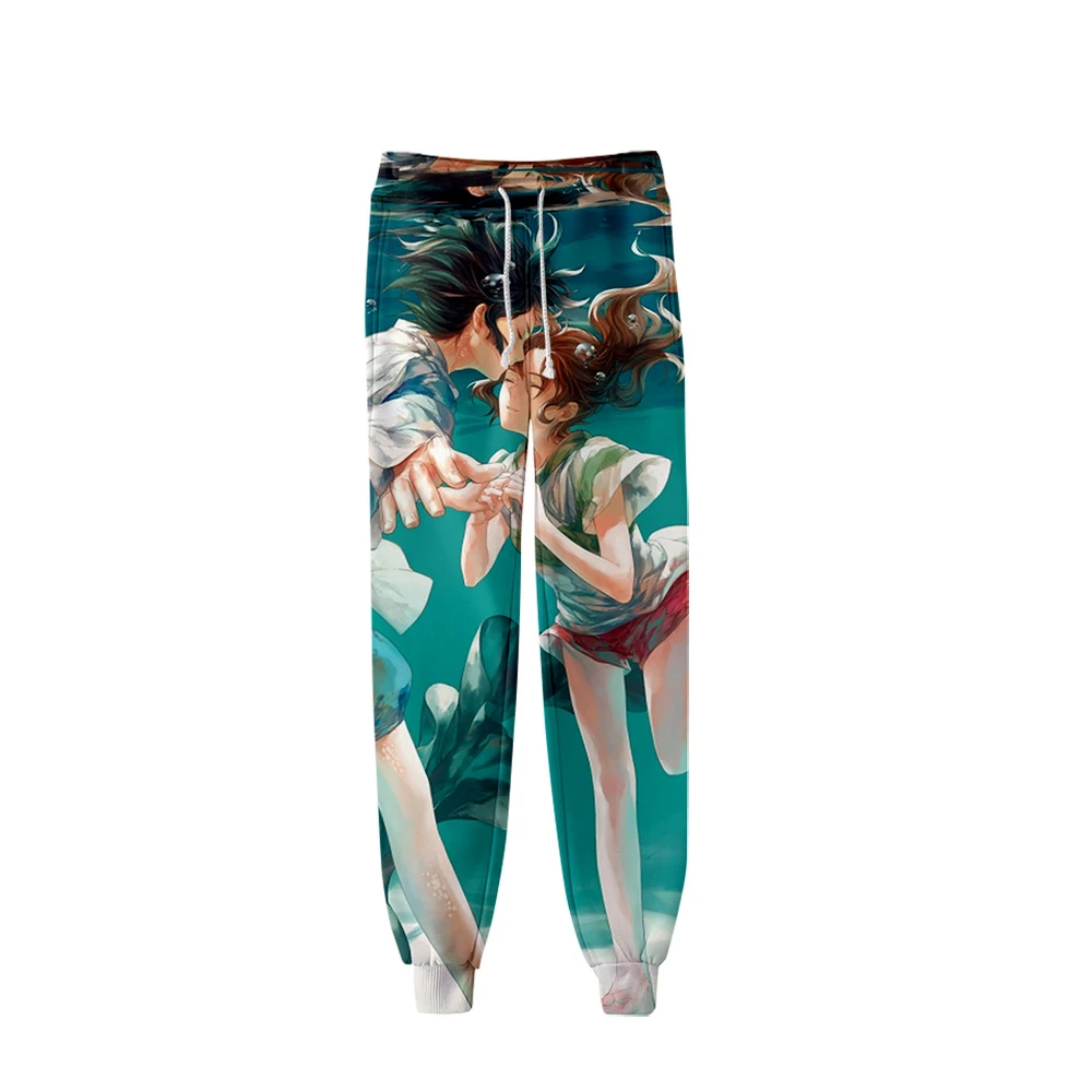 Spirited Away 3D Wrapped Pants Print 2019 Hot Sale Spring Women and Men warm comfatable Sweatpants Jogger K-pops plus | Женская одежда