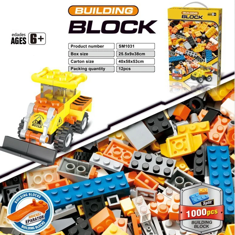 1000pcs Bricks DIY Designer Creative Classic Brick Building Blocks Kit Toys Children Educational Gift Compatible Legoings 1000pcs Bricks DIY Designer Creative Classic Brick Building Blocks Kit Toys Children Educational Gift Compatible Legoings