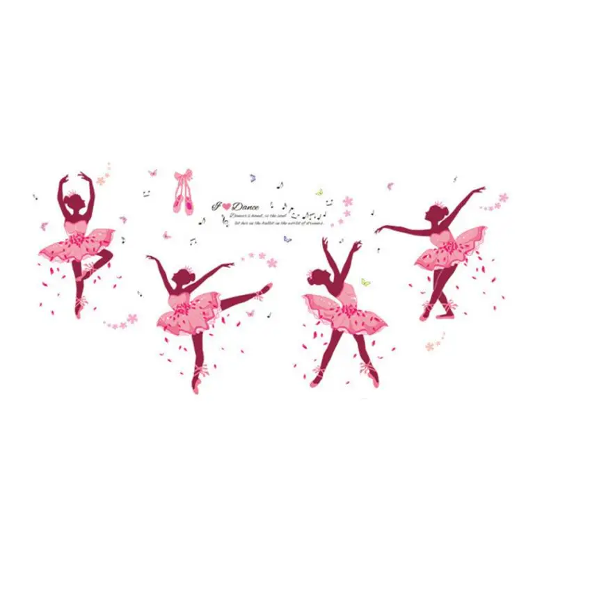 

Home Decor DIY Ballet Girl Removable Wall Decal Family Home Sticker Mural Art Home Decor wall sticker Home Deco mirror JU26