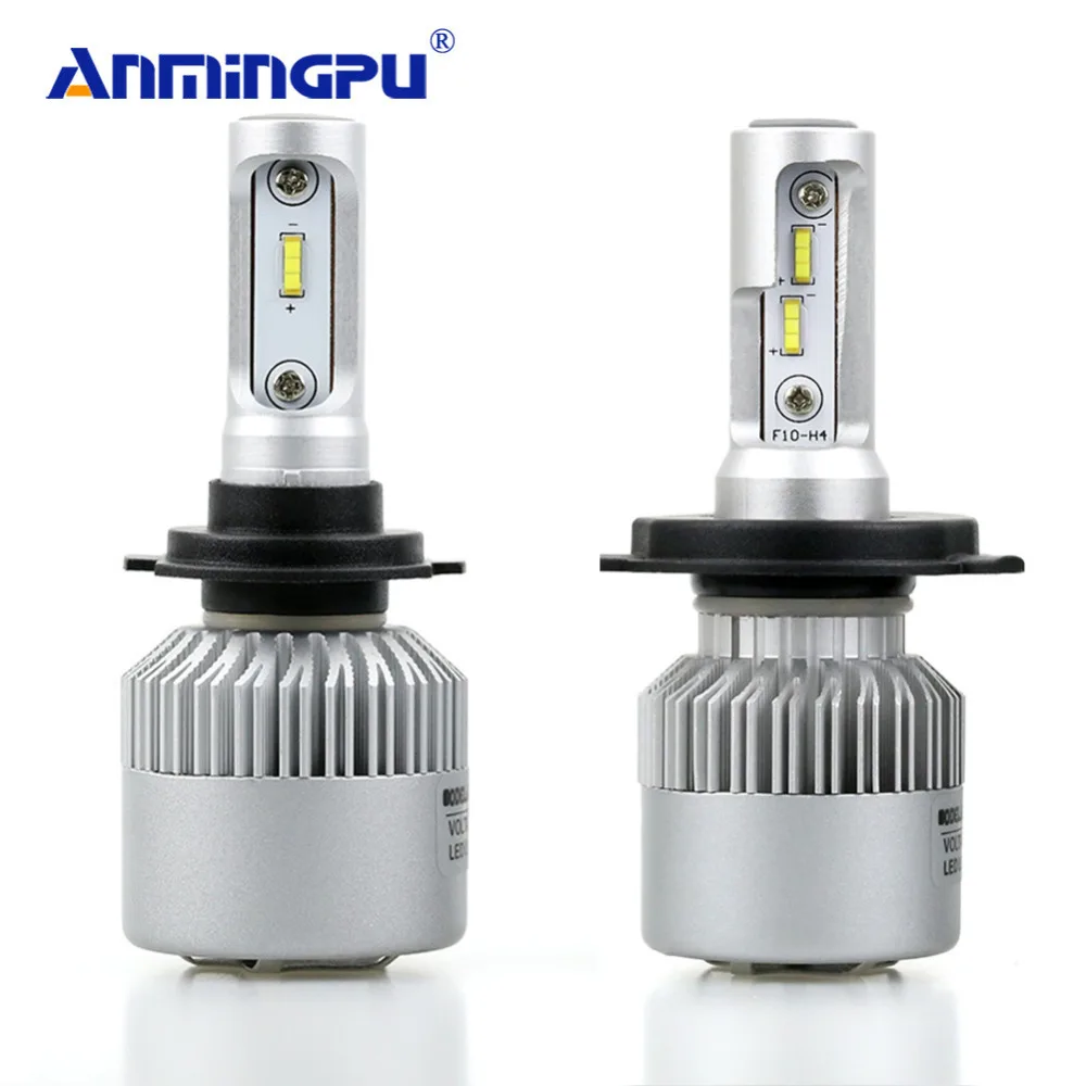 Goede ANMINGPU 16000lm paar 72 w Led H7 Koplampen H3 H1 H4 Led Lamp 9005 HB3 9006 HB4 H8 H11 Led Mistlamp CSP 12 v Auto Koplamp