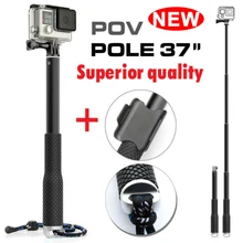 SOONSUN, выдвижной водонепроницаемый монопод+ WiFi Пульт дистанционного управления, прикрепляемый к полюсу, ручная селфи-Палка для GoPro Hero 8, 7, 6, 5, 4, 3