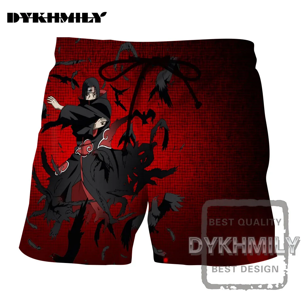 

Dykhmily Naruto Uchiha Itachi 3d Anime Print Men Beach Shorts Summer New Design Hip Hop Thin Section Handsome Short Pants Men