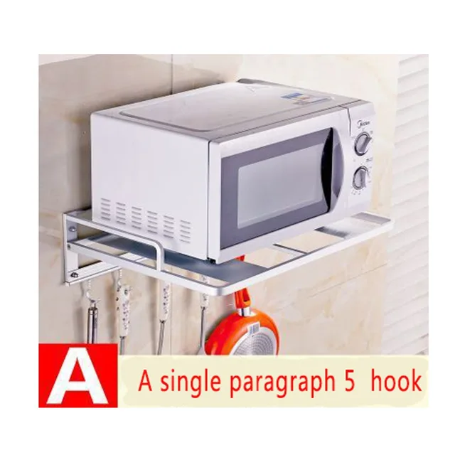 Shengxue Bathroom E Aluminum Racks Microwave Oven Shelf Bracket Shengxue Bathroom E Aluminum Racks Microwave Oven Shelf Bracket Wall Double Stand Rack