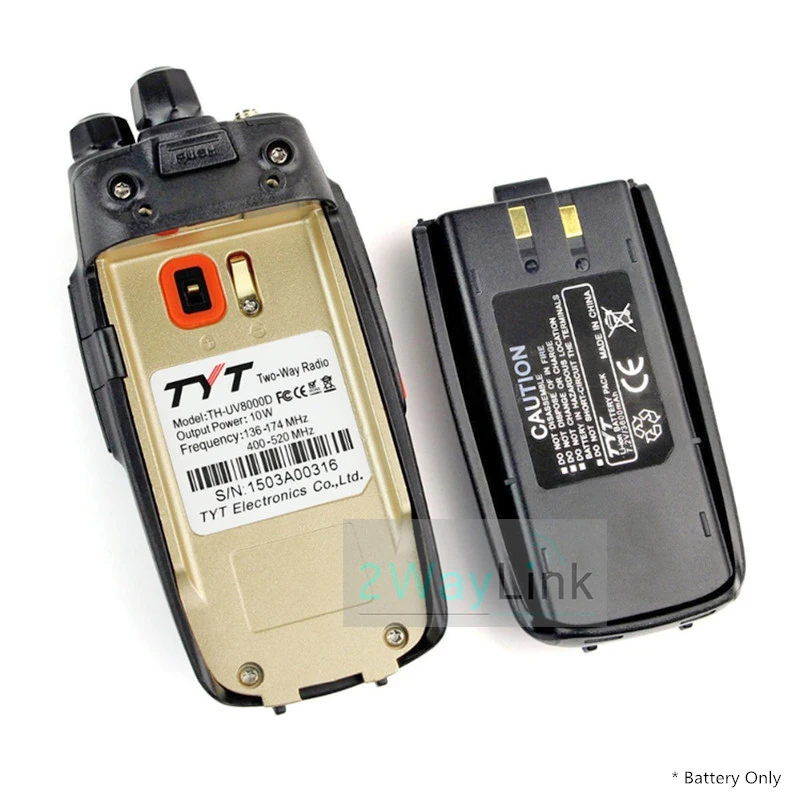 Оригинальный литий ионный аккумулятор TYT для батарея UV8000E UV8000D 7 2 В 3600 мА/ч 1 5 8 10 |tyt