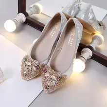 Großhandel silver ballerina shoes Billig kaufen silver Kaufen Sie im Großhandel Strass Schuhe Verkauf 2019 zum