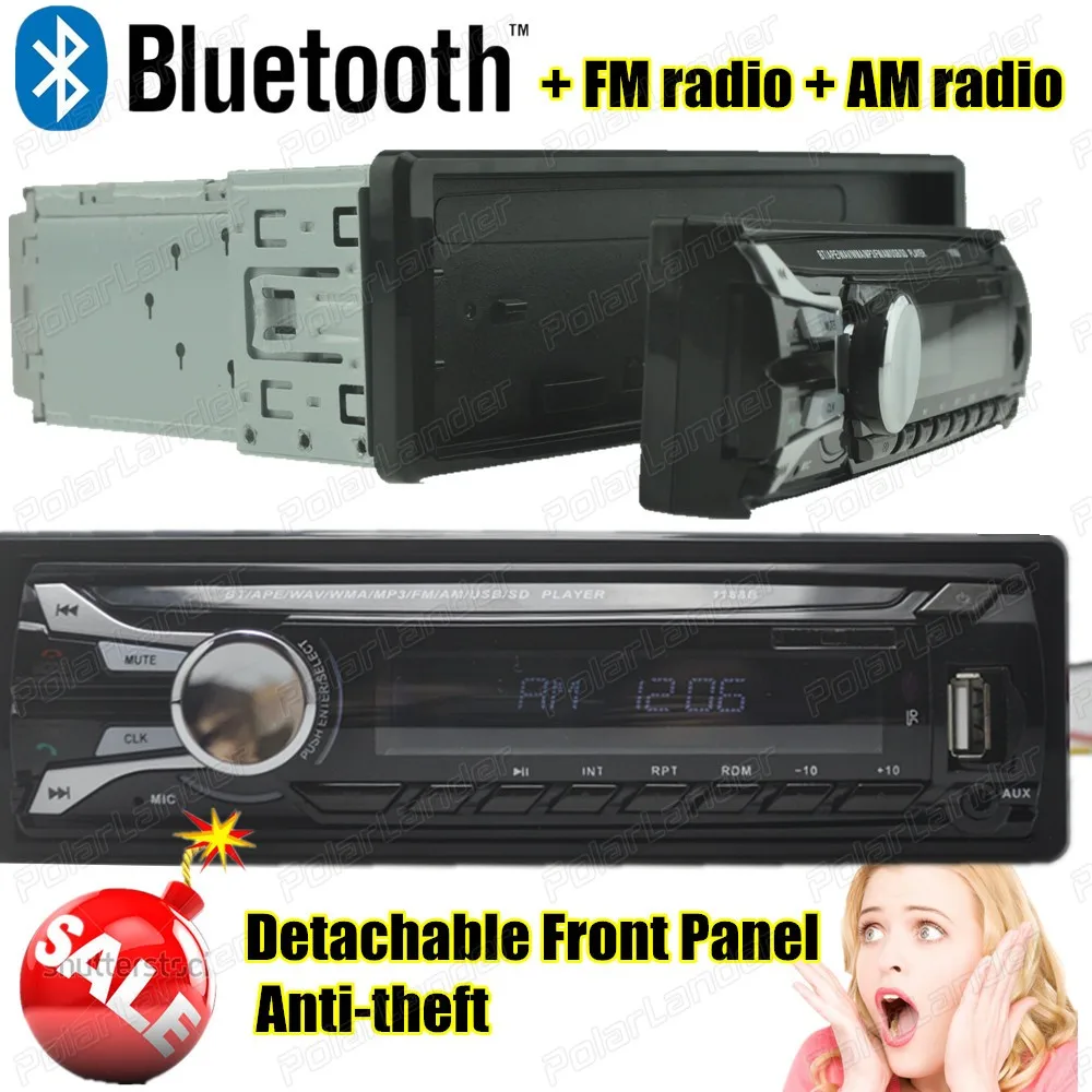 Радио Кассетный плеер 12 в автомобильное радио FM радио автомобильное аудио bluetooth стерео плеер телефон AUX-IN MP3 FM USB 1 Din Автомобильный mp3 Авторадио