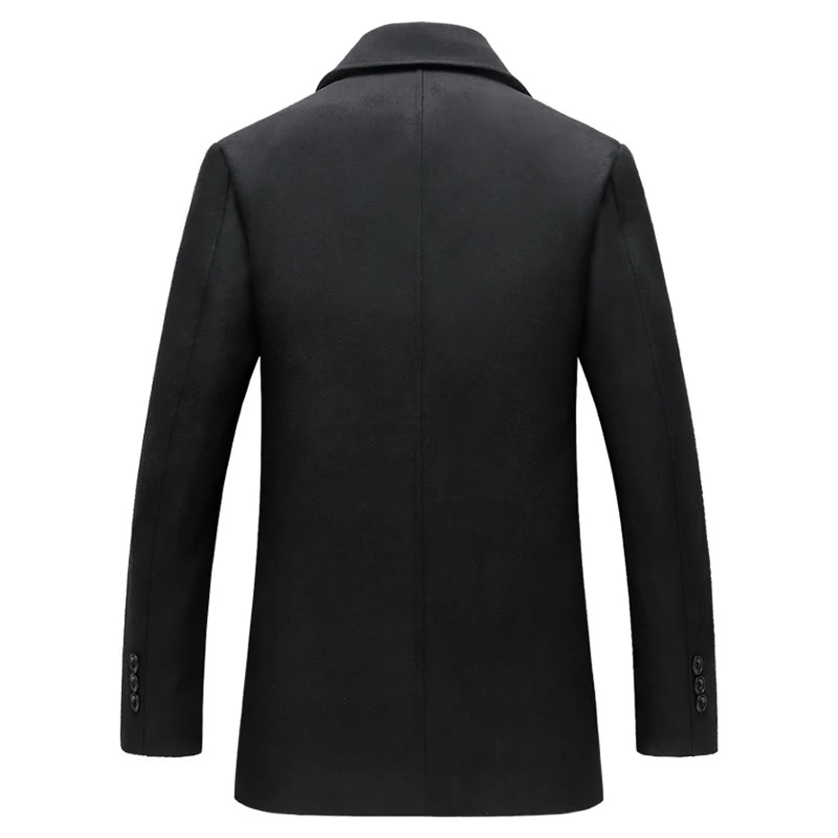 Holyrising мужская зимняя куртка, зимнее шерстяное пальто, мужское шерстяное пальто для отдыха, мужское однотонное двубортное пальто 18607-5
