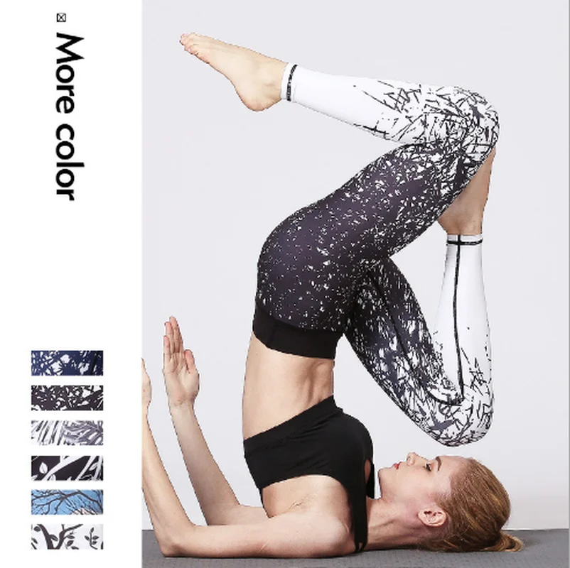 

Mermaid Curve Slim Leggings Women Print Pants High Elasticity High Waist Female Fitness Sport Leggings Running Sportwear