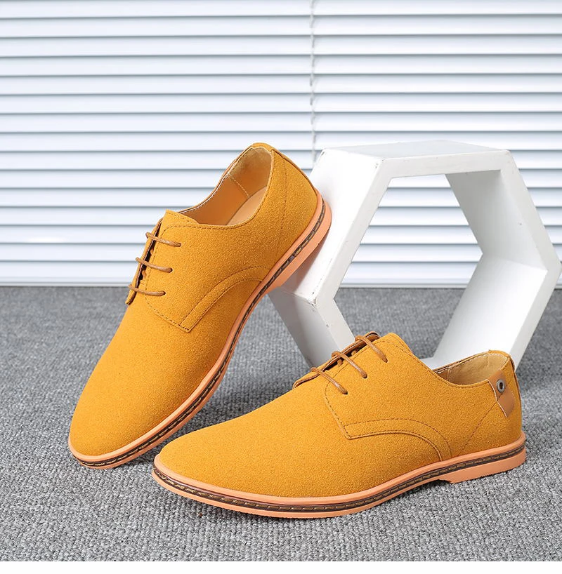 Men's Suede Oxford Shoes alanakea