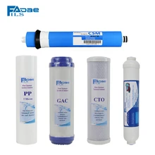 Premium 75 GPD High Capacity Complete Replacement Filter Set For most Series Reverse Osmosis Water Filter System -pack of 5