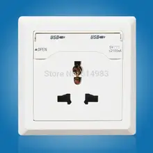 Качество, для дома, ЕС, США, Австралия, Великобритания, 2 USB порта, универсальная настенная Лицевая панель, розетка, розетка, переключатель, зарядное устройство