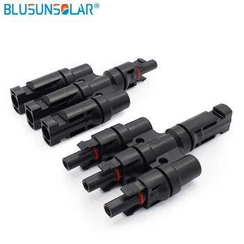 

BULSUNSOLAR Solar connectors 3 to 1 T Branch Connectors MMF FFM for PV / Photovoltaic System MTT3AB