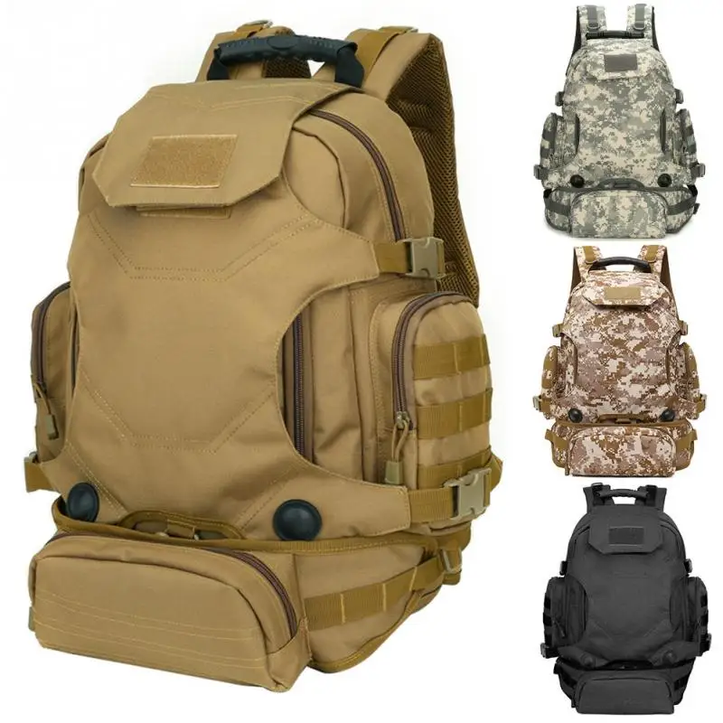 

40L Military Assault Tactical Backpack Army Nylon Waterproof Strap Durable Adjustable Bag for Hiking Camping Hunting Travel