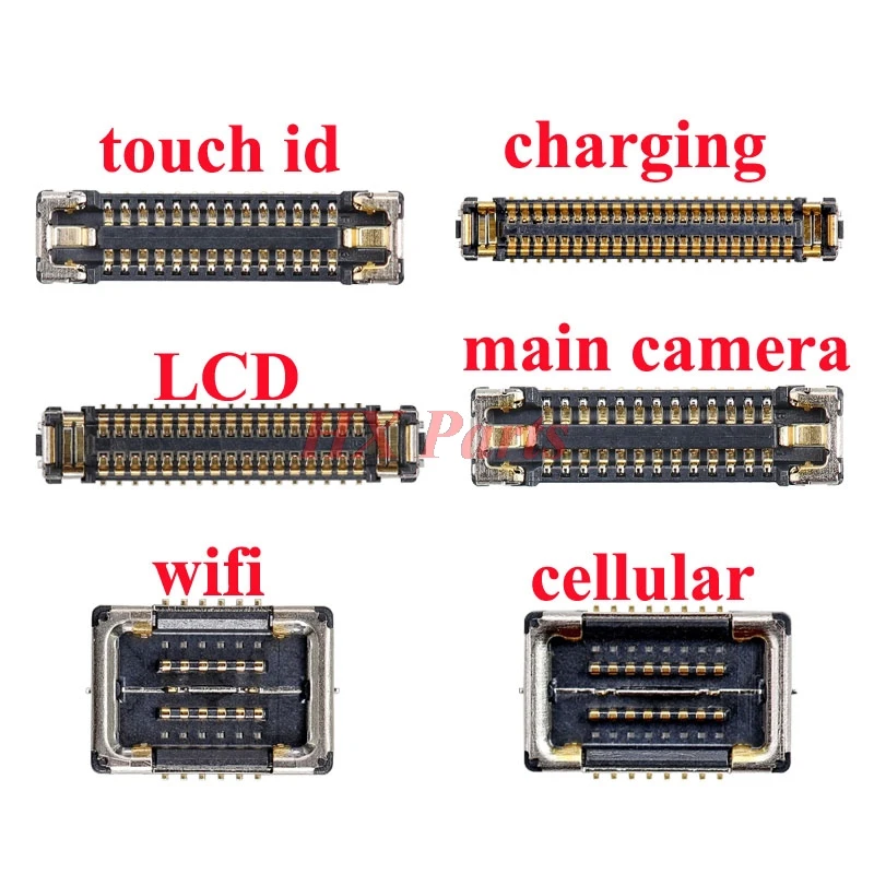 Для iPhone X 10 на материнской плате гнезда соединителя FPC сотовая Wifi задняя камера зарядка lcd-раъем запчасти для ремонта