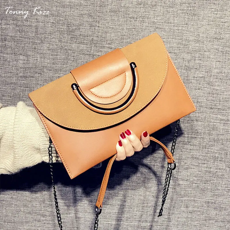 طوني Kizz ماتي جلدية حقائب النساء حقائب مصمم الإناث crossbody حقائب السيدات اليد حقائب كتف سلسلة مخلب جديد
