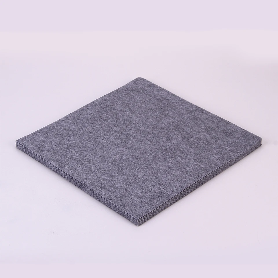 Однотонный серый фетр полиэстер нетканый чистый цвет ткань для шитья Войлок Ткань для рукоделия 30X30 см толщина 1 мм