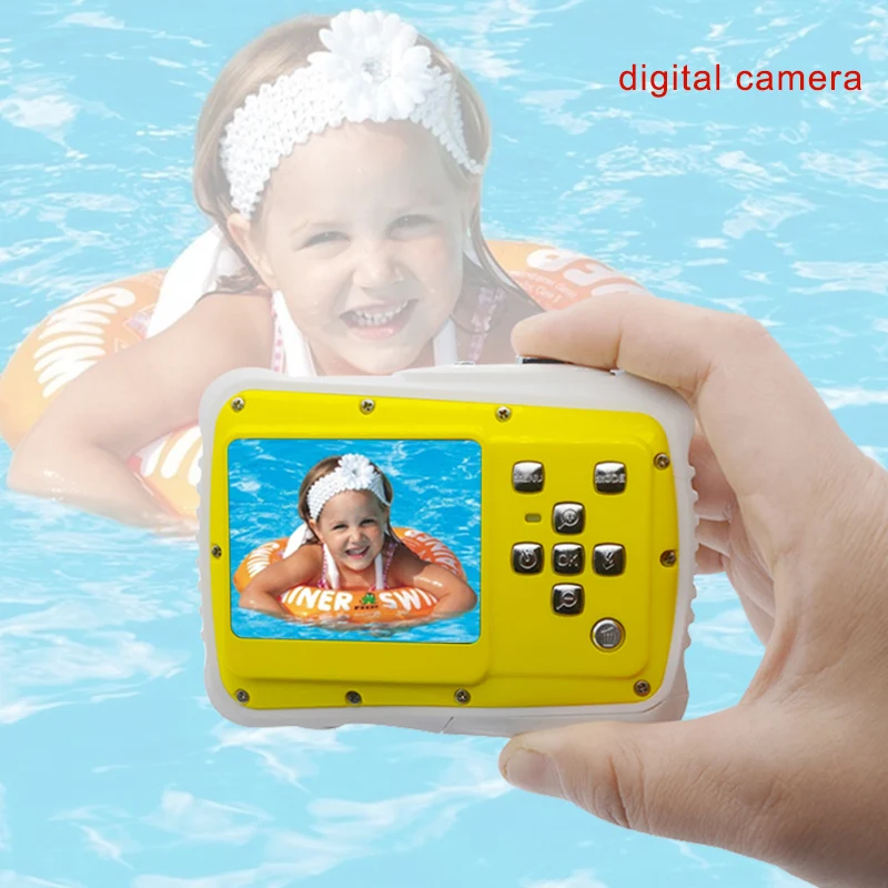 Новинка 2,0 дюймов 720 P HD цифровая водостойкая камера детский подарок 5MP подводный цифровой мультфильм камера для плавания