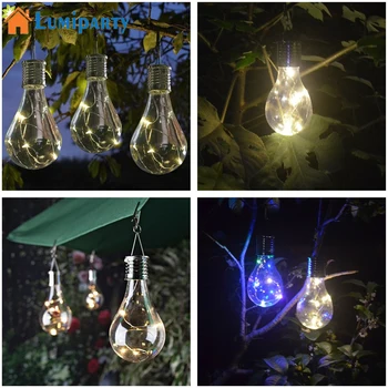 

AsyPets Solar Powered LED Hanging Bulb Lamp with Light Sensor Decorative Bulb Lawn Lamp for Outdoor Garden Camping