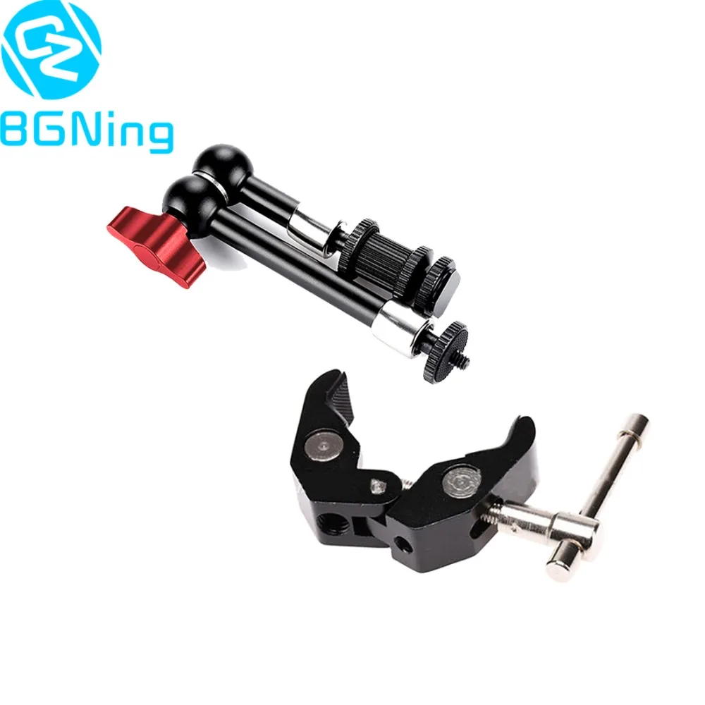 

Adjustable 9inch Friction Articulating Magic Arm with Clamp Clip Adapter Mount Holder DSLR Monitor LED Light Camera Accessories