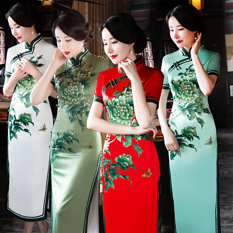 ципао маньчжурки. фото китайского платья. китайский национальный костюм ципао. фото китайского платья. китайское платье cheongsam qipao.