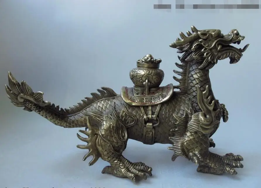 Chinese mythology copper bronze Zodiac Treasure dragon Money Wealth