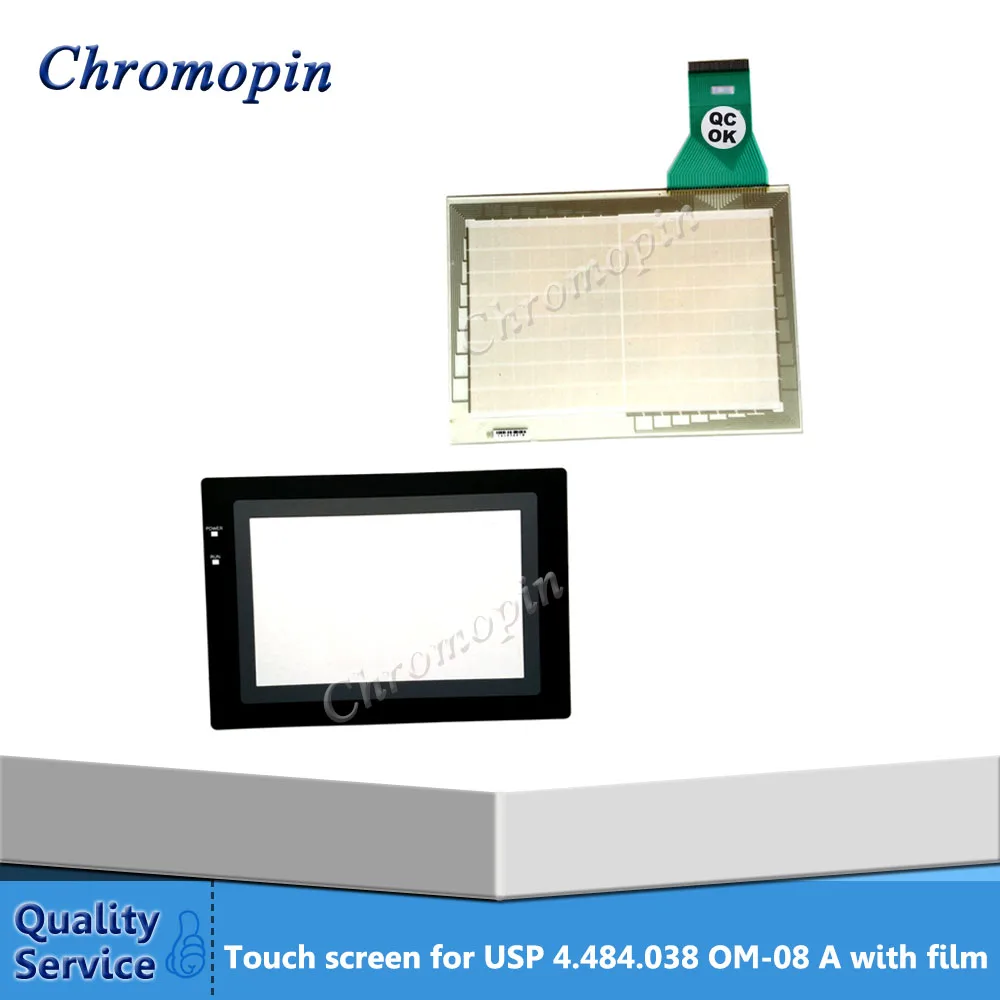 Панель сенсорного экрана для Omron USP 4.484.038 OM 08 A с защитной пленкой|ЖК-экраны и