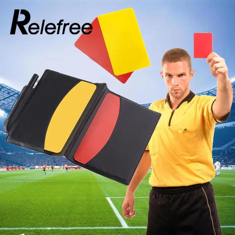 Soccer Referee Supplies font b Football b font red card red card Referee game appliances Cards