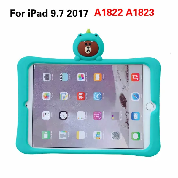 Чехол для Apple iPad 9,7 Pro 9,7 10,5 11 Air 1 2 3 чехол для IPad 2/3/4 5 6 iPad Mini 1/2/3/4/5 силиконовая подставка для крышки - Цвет: For iPad 9.7 2017