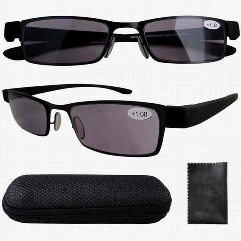 

R11043 Gray Tinted Lens Rubber Painted Plastic Arms Sun Readers Reading Glasses +1.00/1.25/1.50/1.75/2.00/2.50