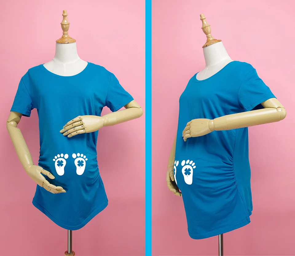 Модные футболки для беременных с принтом, топы для беременных, Забавные футболки с короткими рукавами для беременных, летние топы, 10 цветов