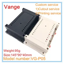 2 шт./партия экструдированные формы оболочки проект коробка 145*90*40 мм ABS пластиковые корпусы для устройств diy для din rail аппаратуры PCB
