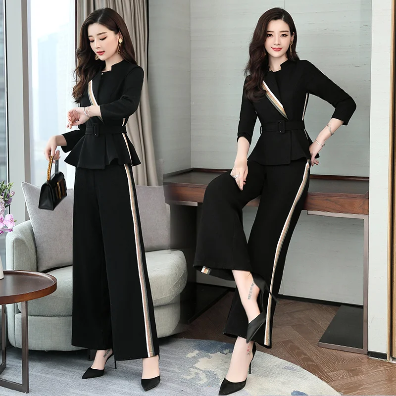 الربيع آلهة 2 قطعة مجموعة النساء مكتب سيدة فرقة فام Survetement OL Conjunto Feminino أنيقة بالازو السراويل امرأة دعوى الربيع آلهة 2 قطعة مجموعة النساء مكتب سيدة فرقة فام Survetement OL Conjunto Feminino أنيقة بالازو السراويل امرأة دعوى
