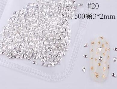 Mixed 3D DIY Hollow Metal Frame For Nail Art Decor Geometry Golden Tips DIY Nail Art Tools Fashion Nail Studs P3R#