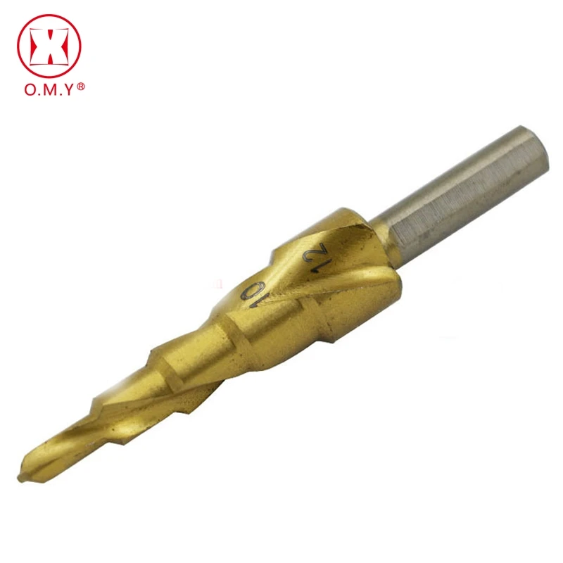 

O.M.Y Triangle Auger Drill, Triangular Shank Drill Spiral Groove Step Triangular Pagoda Multifunctional Free Shipping