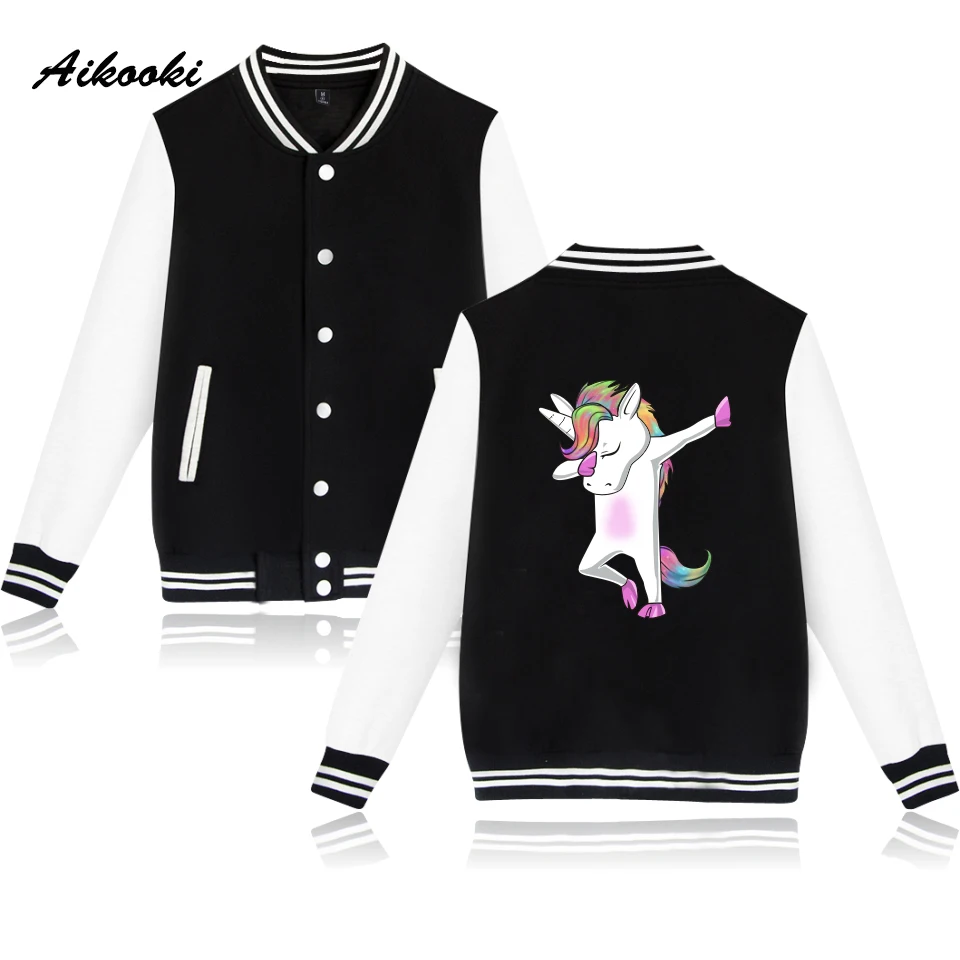 Jacket Unicorn Baseball Jacket Men College Men Autumn Fashion Long Sleeve Spring Jacket Women Casual Fashion Baseball uniform