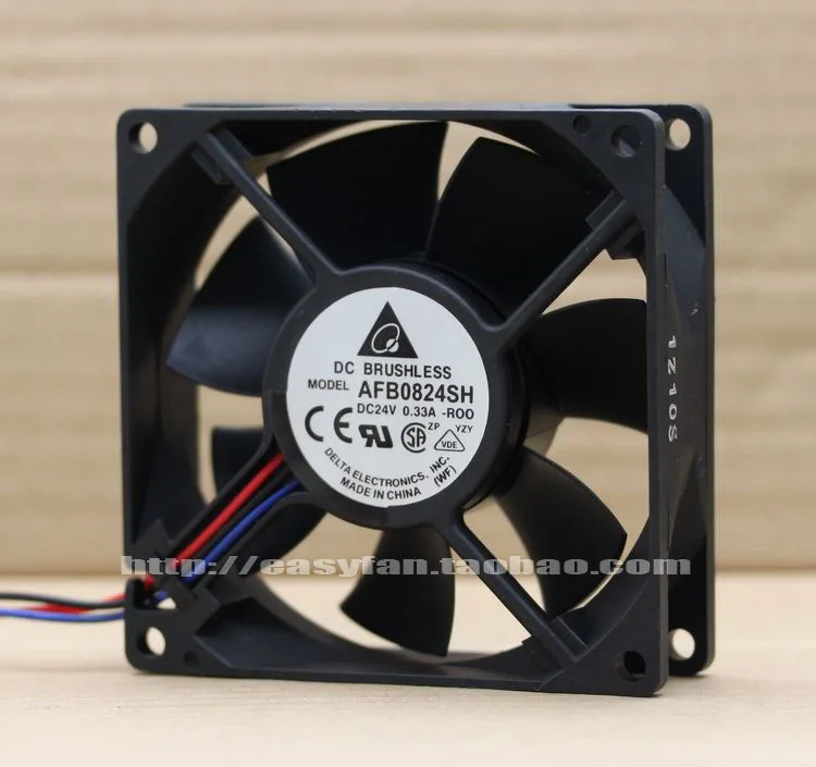 Охлаждающий вентилятор Detla Electronics AFB0824SH R00 DC 24 В 0 33a 80x80x25 мм|square fan|server fandc 24v fan |