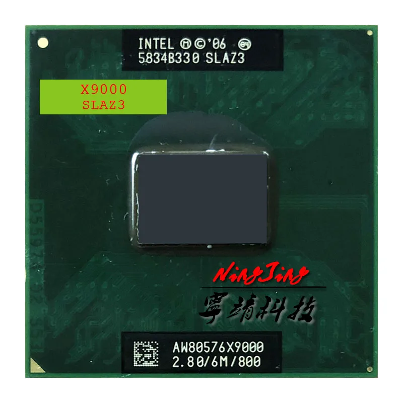 

Intel Core 2 Extreme X9000 SLAQJ SLAZ3 2.8 GHz Dual-Core Dual-Thread CPU Processor 6M 44W Socket P