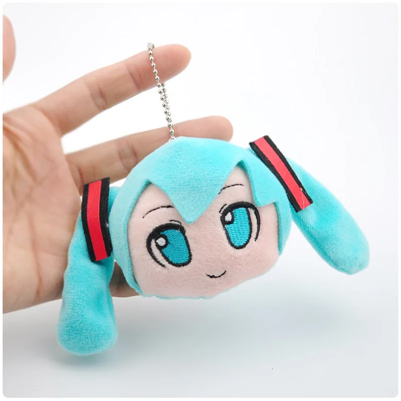 2018 New Anime Hatsune Miku Plush Toys Small Cute Sailor Moon Miku Dolls Key Bag Pendants Toy 10cm 10pcslot  (4)