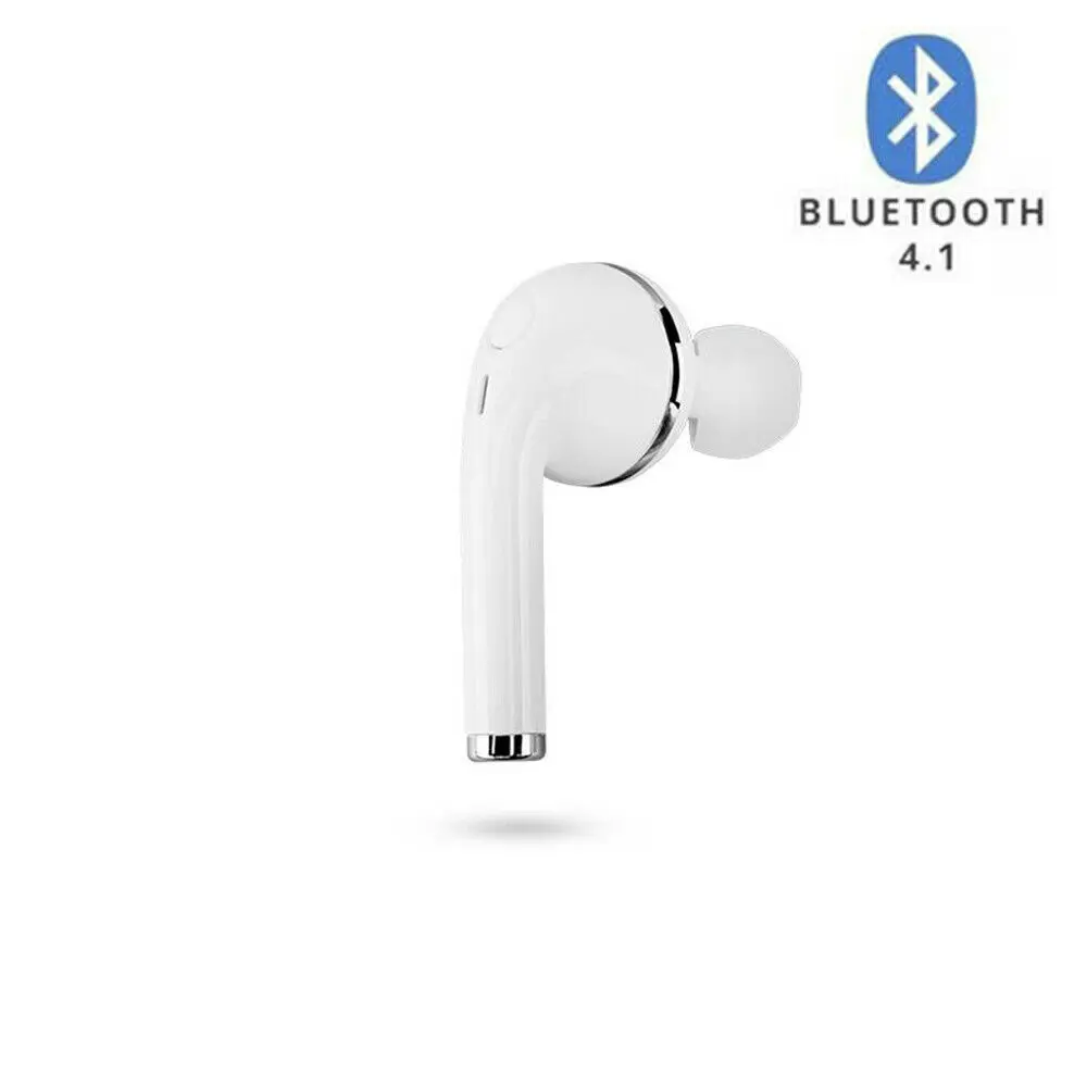 Для i8, Спортивная Bluetooth гарнитура, беспроводной микрофон, беспроводная гарнитура, наушники с микрофоном для iPhone 5, 6, 7 Plus, samsung, дропшиппинг - Цвет: Белый