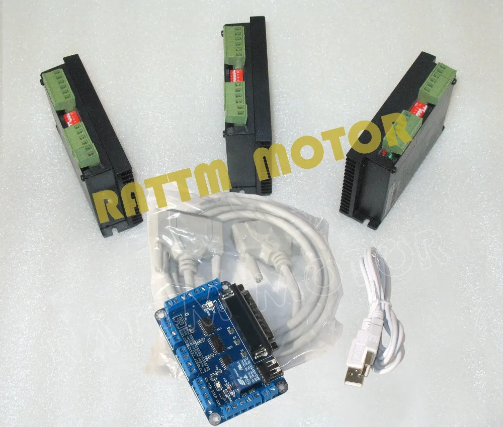 3 оси с ЧПУ контроллер комплект драйвер шагового двигателя FMD2740A 40V 2.5A 128 microstep 5