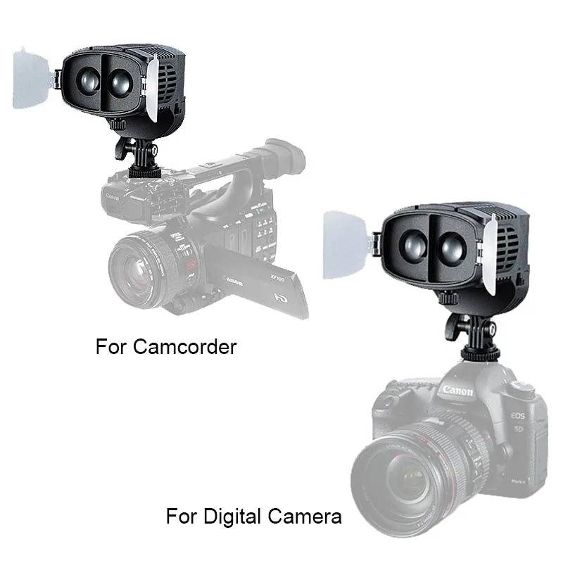 CN-20FC накамерный светодиодный светильник видео Точечный светильник 3200-5600K Регулируемая яркость Фокусировочный светильник для Canon Nikon DSLR камеры видеокамеры