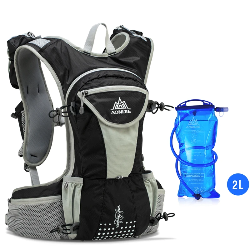 AONIJIE E905 гидратационный рюкзак, рюкзак, сумка, жилет, жгут, водный Пузырь, для пеших прогулок, кемпинга, бега, марафона, гонки, спорта 12L - Цвет: E905-Set E