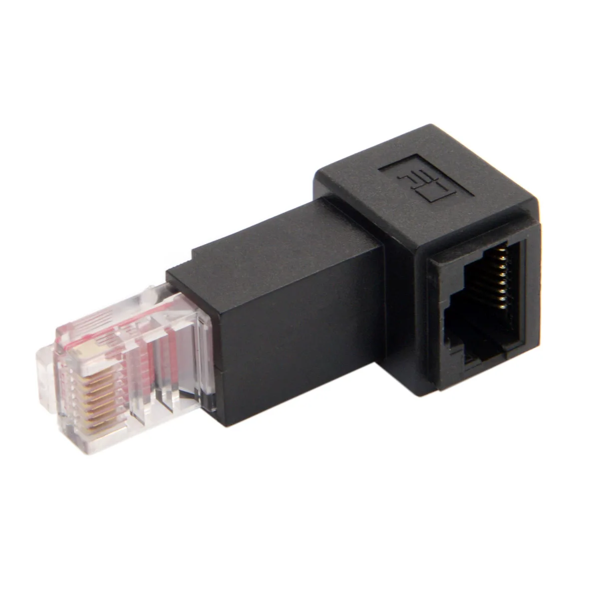 

Chenyang-Cable CY Up Angled 90 Degree 8P8C FTP STP UTP Cat 5e Male to Female Lan Ethernet Network Extension Adapter
