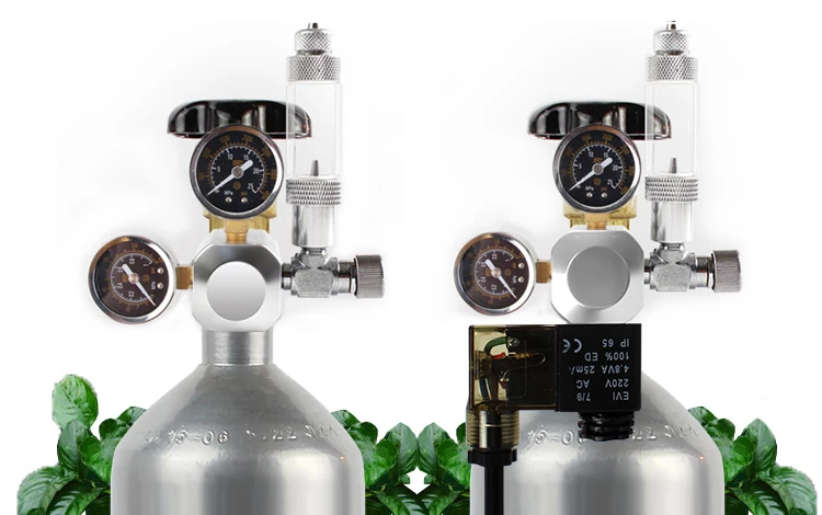 Аквариумный регулятор CO2 с интерфейсом Φ W21.8 обратный клапан счетчик пузырьков