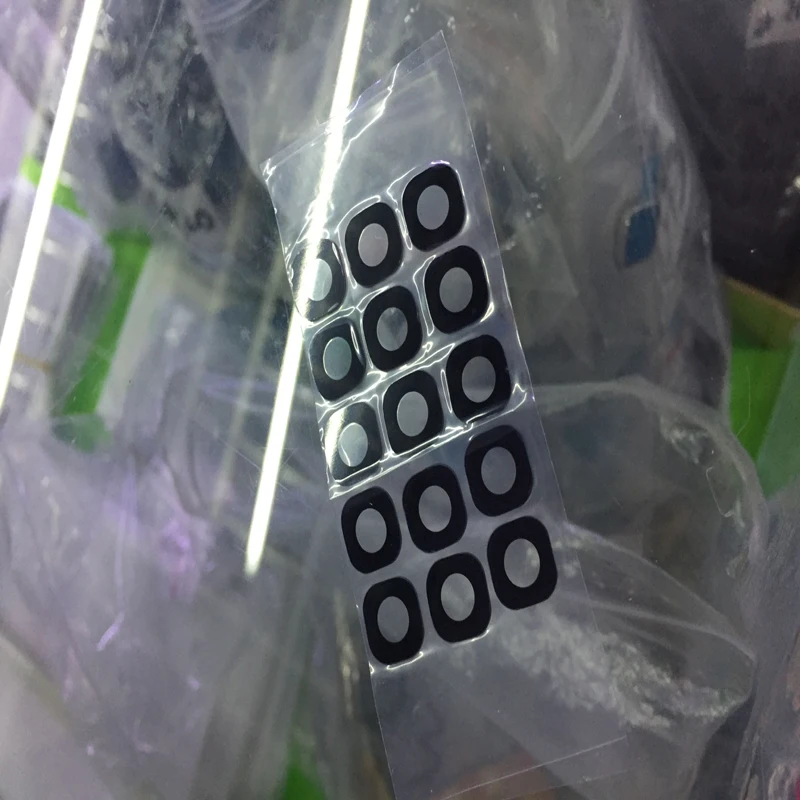 

50 Pcs/lot CFYOUYI Back Rear Camera Lens Glass Cover Ring with Sticker Glue Tape for Samsung Galaxy S8 G950 / S8+ Plus G955