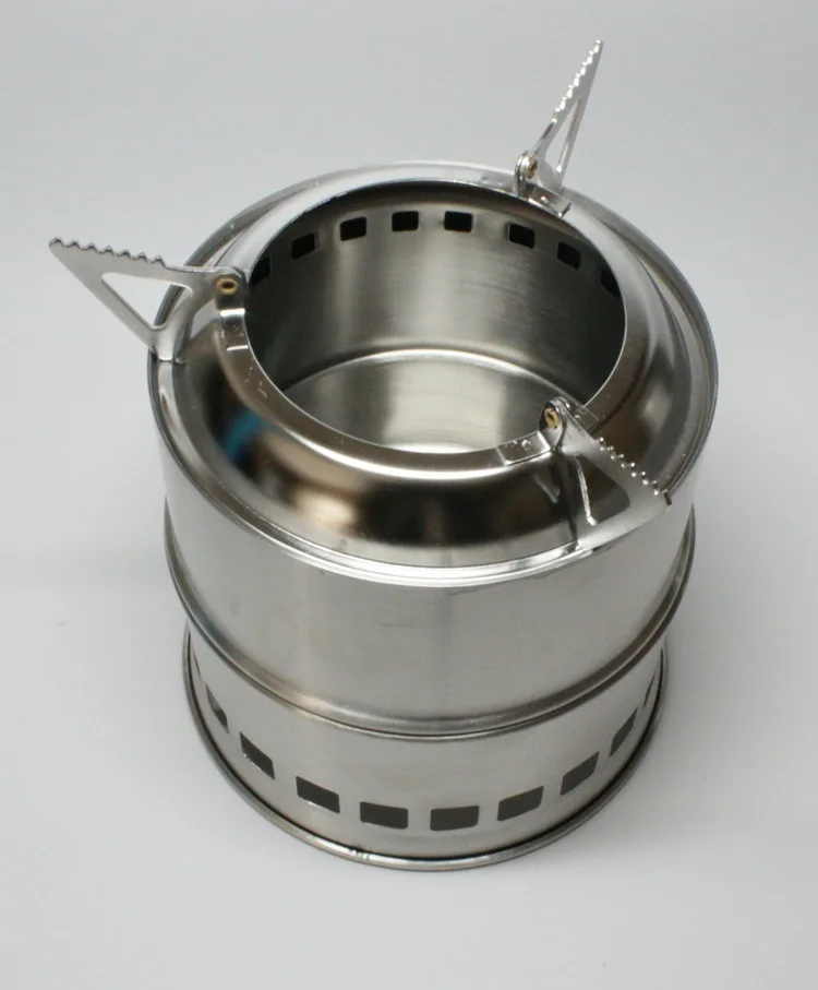 Folded Outdoor Cooking Picnic Camping Stove Portable Stainless Steel Lightweight Wood Stove Solidified Alcohol Stove Folded Outdoor Cooking Picnic Camping Stove Portable Stainless Steel Lightweight Wood Stove Solidified Alcohol Stove