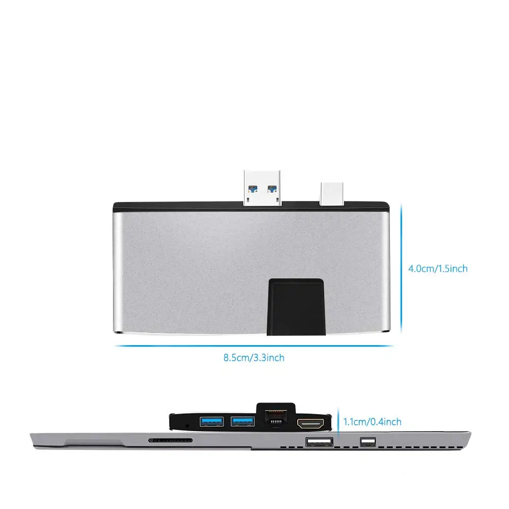 USB mini Dp к HDTV 2USB 3,0 концентратор для Surface pro 4 5 6